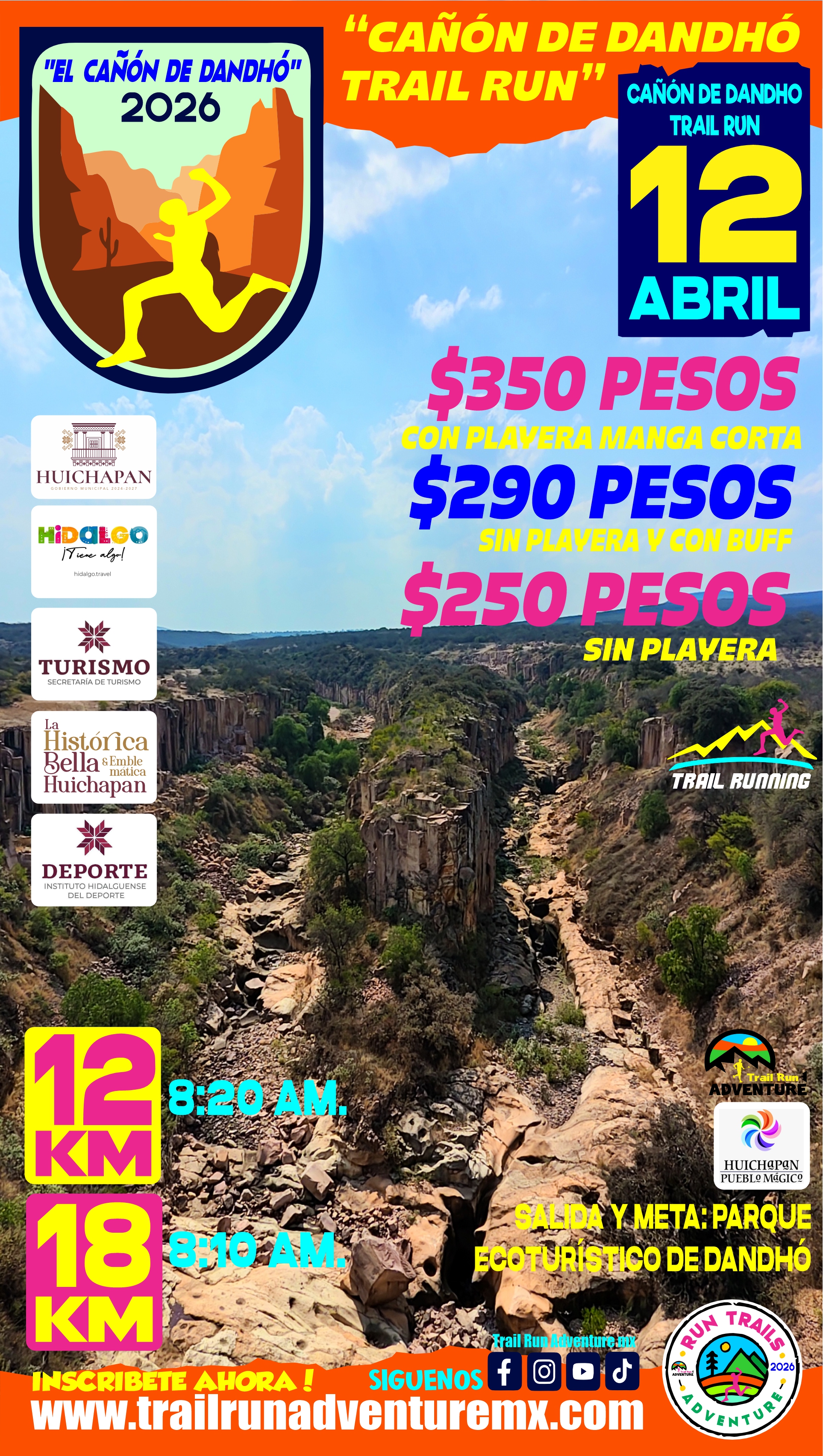 LA CAÑÓN DE DANDHÓ TRAIL RUN 2026